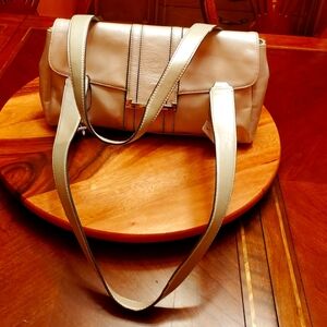 Apt 9 Leather Bag Pewter Silver color